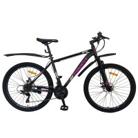 Велосипед D275-BF MTB 21 скорость черно-фиолетовый